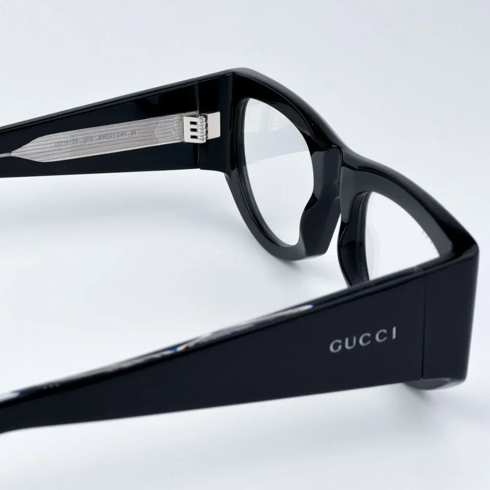 Gucci Men BRAND NEW Sunglasses Black Transparent Rectangular GG1917S 002